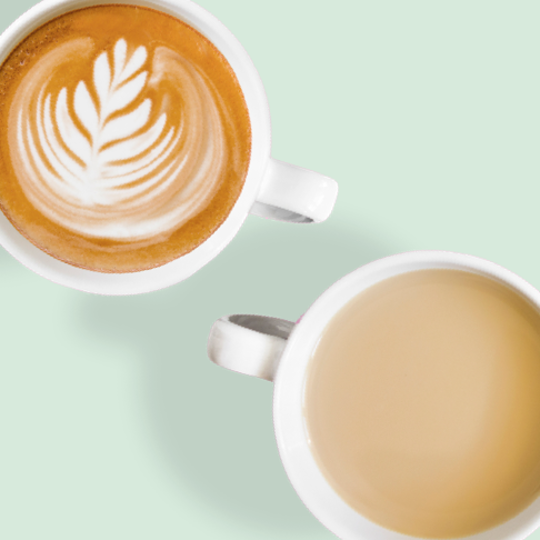 Three coffee drinks banner
