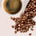 Coffee beans and drink