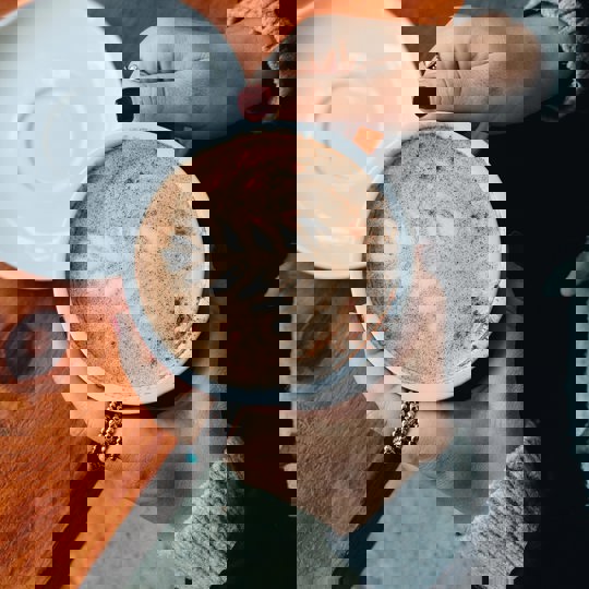 Latte Art In Coffee Mug