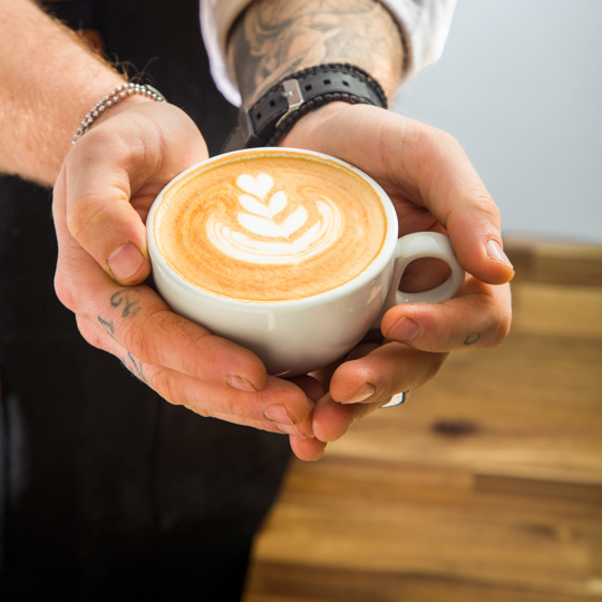 Coffee in hands